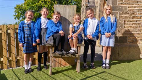 Students sitting on chair 